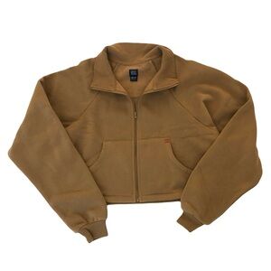Cropped tan colored cotton pullover from urban outfitters